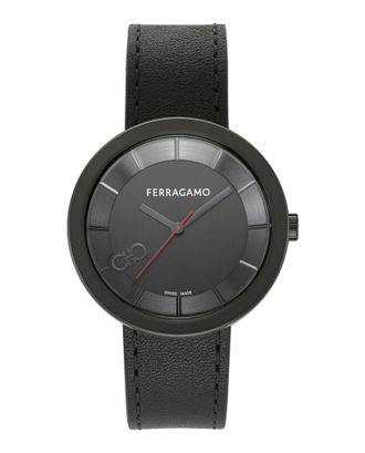Ferragamo Ferragamo Curve V2 Leather Watch