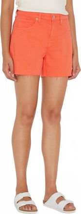 7 For All Mankind Monroe Long Short In Grapefruit
