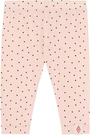 The Animals Observatory Girls Penguin Leggings In Soft Coral