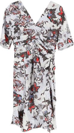 Isabel Marant Wrap Dress in Multicolor Silk
