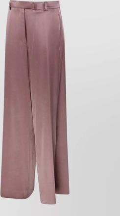 Dries Van Noten penn wide leg satin trouser belt loops