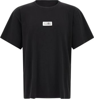 Maison Margiela Relaxed Katoenen T-shirt - Heren - T-shirts - Zwart - M - Katoen - Tops