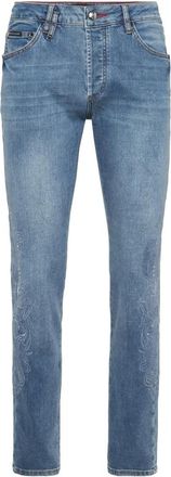 Philipp Plein Heren, Jeans, Blauw, Maat: W32 Denim