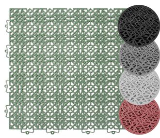 Andiamo Kunststoff-Fliesen »Terrassenfliesen Terra Sol, Made in Swiss« Packung, 35 Stk. tlg. Outdoor Klickfliesen, 38x38 cm, Set mit 1 qm, 2 qm, 5 qm, UV-best