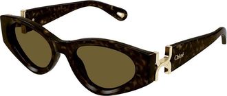 Chlo&eacute; CH0259S 002 Womens Sunglasses Tortoiseshell Size 52