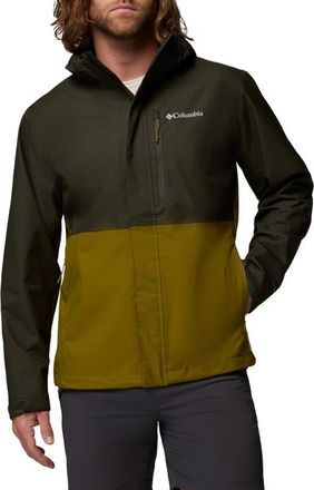 Columbia Hikebound II Rain Jacket in Greenscape/Mossy Green at Nordstrom, Size Xx-Large