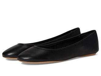 Franco Sarto Christina2 Ballerina/Skimmer Shoes Womens Flat Shoes Black Leather : 8.5 M