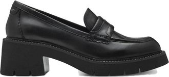 Tamaris Klassieke Gesloten Loafers - Dames - Pumps - Zwart - 40 EU - Leer - Schoenen