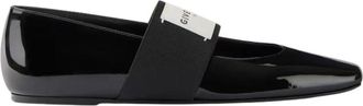 Givenchy Sliced Square Ballerinas - Dames - Ballerinas - Zwart - 40 EU - Leer - Schoenen