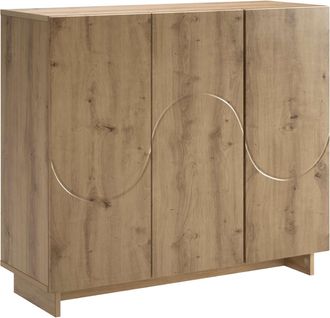 vidaXL Aparador Roble Artisan 85,5 X 31 X 75 Cm Madera De Ingenier&iacute;a Vidaxl