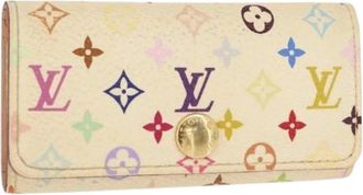 Louis Vuitton Pre-owned Accessories, female, Multicolor, Size: ONE SIZE Pre-owned Canvas Key Holder