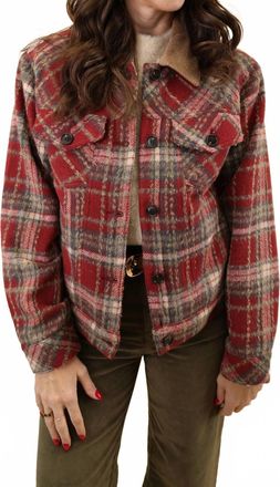 Dear John Denim Womens Owen Trucker Jacket In Kringle Red