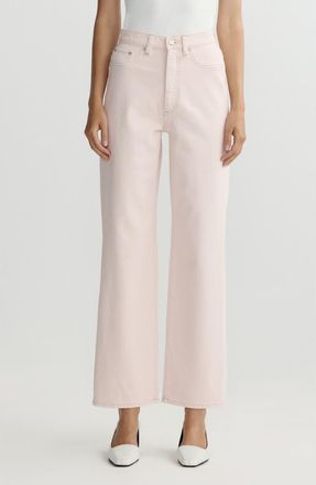 DL1961 Karmine Refined Wide Leg High Waist Ankle Jeans in Ballet at Nordstrom, Size 32