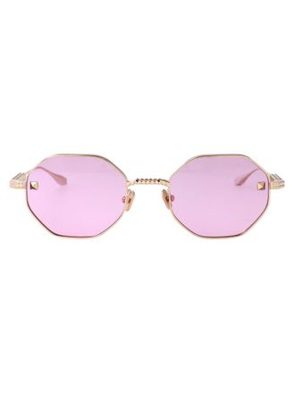 Valentino Garavani Geometrical Sunglasses Vlx 122 A 52 Gld