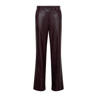 &Co Woman Houda Broek - Dames - Broeken - Bruin - Maat: 3XL Leer