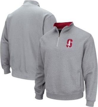 Colosseum Mens Colosseum Heathered Gray Stanford Cardinal Tortugas Team Logo Quarter-Zip Jacket in Heather Gray at Nordstrom, Size Xxx-Large