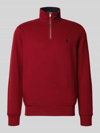 Polo Ralph Lauren Sweatshirt mit Stehkragen in Rot, Gr&ouml;&szlig;e L