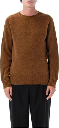 Howlin Birth Of The Cool Jumper - Heren - Ronde hals truien - Bruin - L - Wol - Truien & Vesten