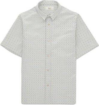 Fortela Prequel Cotton Short Sleeve Shirt in Beige at Nordstrom, Size 42 Eu