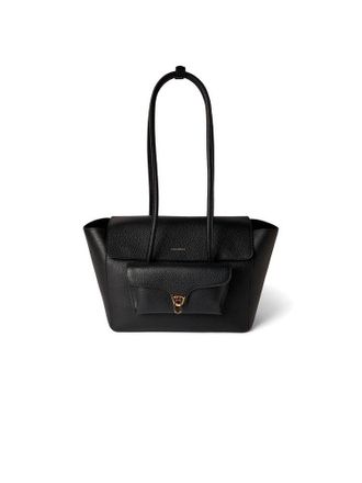 Coccinelle Double Beat Shoulder Bag - Black
