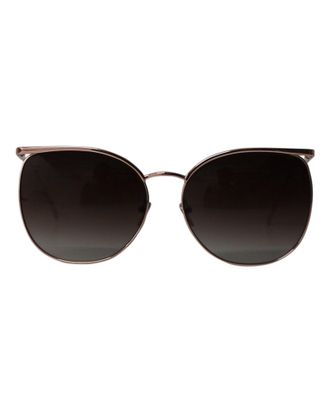 Linda Farrow 509 C6 Tinted Sunglasses in Rose Gold Metal