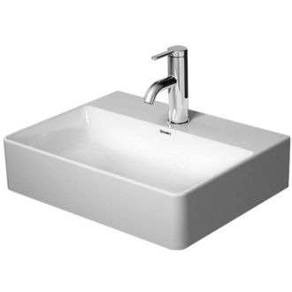 Duravit Lavamanos Duravit Durasquare Sin Rebosadero Con Plataforma Para Grifer&iacute;a 450x350mm Sin Orificio Para Grifer&iacute;a Blanco