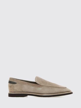 Brunello Cucinelli Suede Loafers with Monili Embroidery