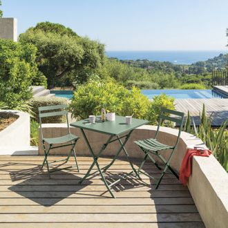 Hesperide Tavolo da giardino pieghevole 71x70x70 cm Greensboro verde