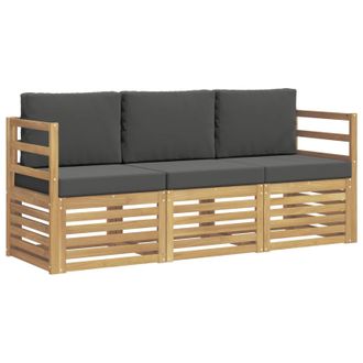vidaXL Juegos De Sof&aacute;s Madera De Acacia S&oacute;lida Vidaxl