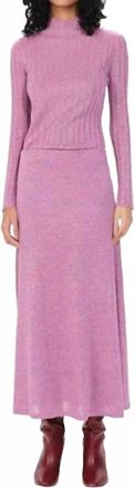 Maria Cher Medanos Minerva Midi Skirt In Orchid