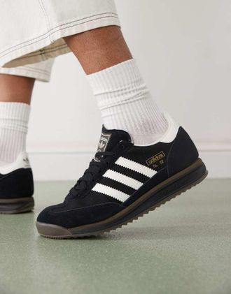 adidas Originals SL 72 RS - Scarpe nero core / bianco sporco / cargo