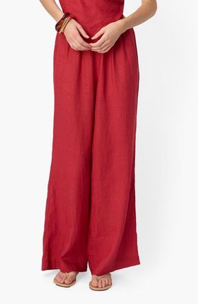 Cami NYC Omi Mid Rise Wide Leg Pants in Huckleberry at Nordstrom, Size Xx-Small