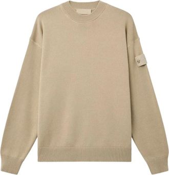 Stone Island Truien & Vesten, Heren, Beige, XL, Ronde Hals Trui