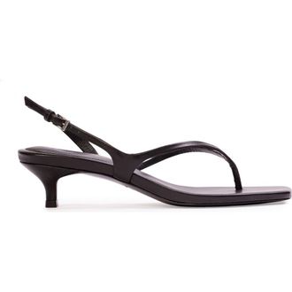Black Suede Studio Mehak 35 Leather Sandal in Black Leather at Nordstrom, Size 38 Eu