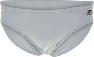 MC2 Saint Barth logo-patch swim trunks - men - Polyester/Elastane - L - White