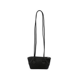 Margesherwood Small Boat Contrast-stitch Leather Shoulder Bag