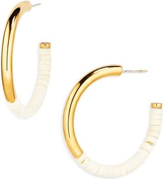 Soko Karamu Mixed Media Hoop Earrings in Gold at Nordstrom