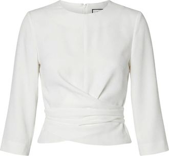 Andiata Kiana Blouse - Dames - Blouses & Shirts - Wit - Maat: XL Zijde
