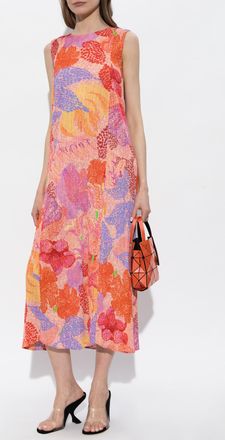 Pleats Please Issey Miyake Sleeveless Pleated Dress, Womens, Multicolour