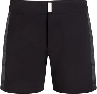 Vilebrequin Flat Belt Swim Shorts Tailoring - Heren - Strandmode - Zwart - 2XL - Badmode