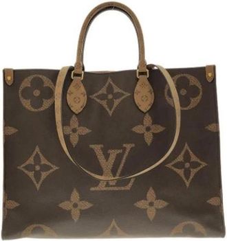 Louis Vuitton Tweedehands Canvas Louis Vuitton tassen - Dames - Vintage Shopper - Bruin - ONE Size - Vintage
