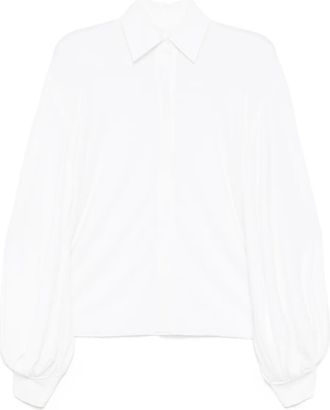 Norma Kamali Camicia a maniche lunghe - Bianco