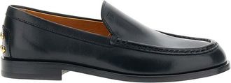 Tod's Black Leather Loafers