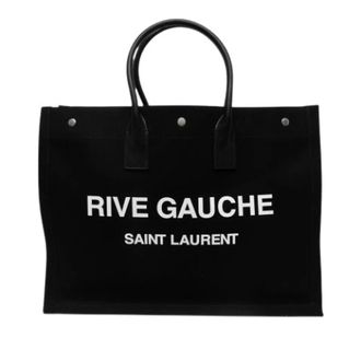 Saint Laurent Pre-owned Tote Bag - Dames - Pre-owned - Zwart - Maat: ONE Size Leer