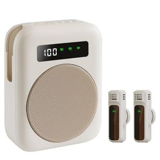 OEM Amplificador De Voz Inal&aacute;mbrico, Port&aacute;til, Miniamplificador De Voz Con 2 Micr&oacute;fonos De Solapa Para Profesores, Aulas, Reuniones, Torres Y Amplificador