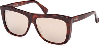 Max Mara MM0066 LEE1 52L Womens Sunglasses Tortoiseshell Size 57
