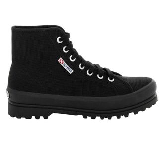 Superga Dames/Dames 2341 Alpina Canvas Hoge Top Schoenen (Zwart)