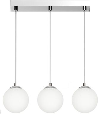 OEM L&aacute;mpara De Techo Colgante, Pantalla De Globo De Cristal, Led E14 Pelote 14-392