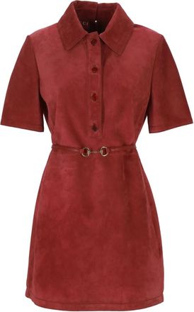 Gucci Mini-jurk met ceintuur - Rood