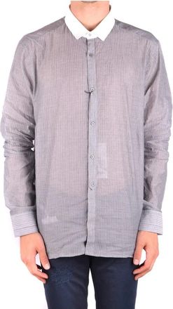 Neil Barrett Overhemd - Heren - Casual Overhemden - Grijs - 2XL - Overhemden